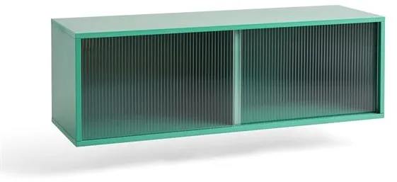 HAY Colour Cabinet Hylla med Glasdörrar Medium Mörk Mint