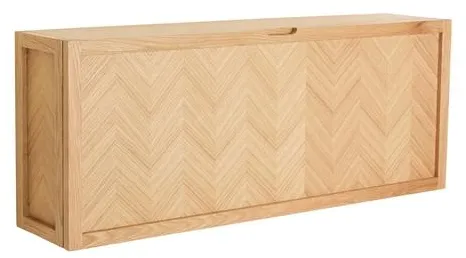 Hübsch Herringbone Skoskab Stor Natur
